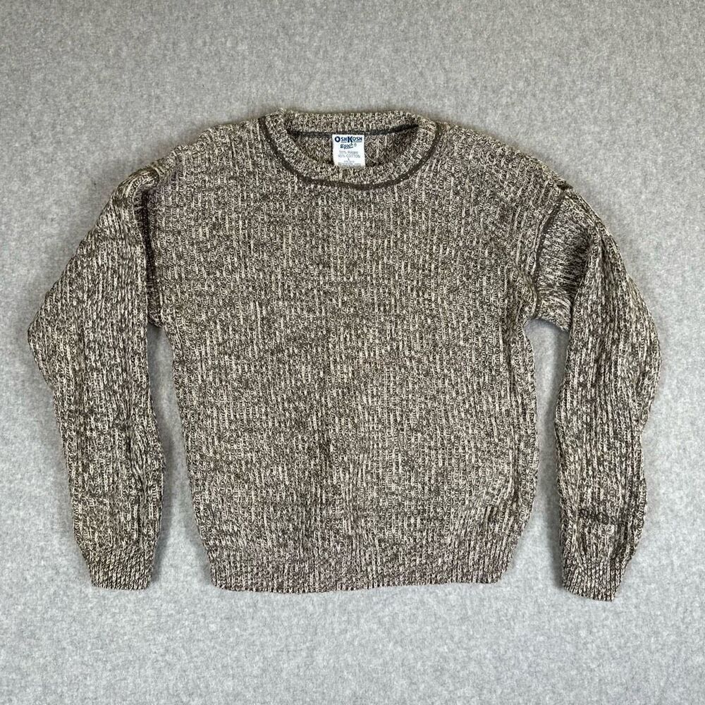Osh Kosh B' Gosh Toddler Boys Size Large Pullover Sweater Gray Black Long Sleeve